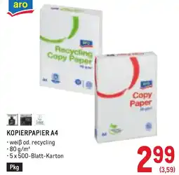 Metro Kopierpapier a4 Angebot