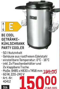 Metro Be cool getränke- kühlschrank Angebot