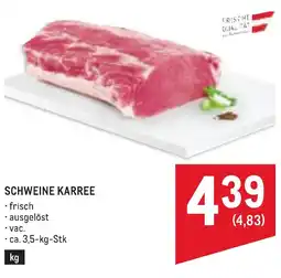 Metro Schweine karree Angebot