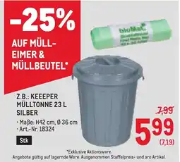 Metro Z.b.: keeeper mülltonne Angebot