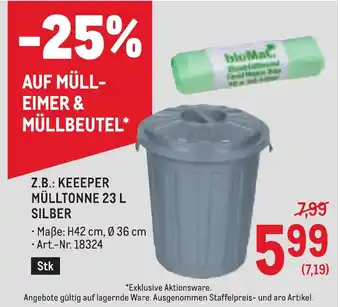 Metro Z.b.: keeeper mülltonne Angebot
