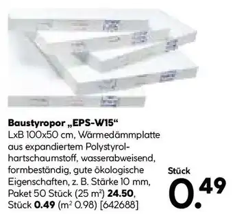 Hellweg Baustyropor EPS-W15 Angebot