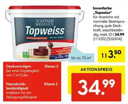 Hellweg Schöner Wohnen Farbe Topweiß Angebot