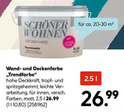 Hellweg Schöner Wohnen Farbe Trendfarbe Hortensie Angebot