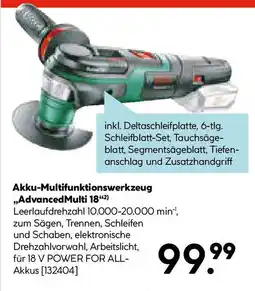 Hellweg Bosch Akku-Multifunktionswerkzeug Advanced Multi 18 Angebot
