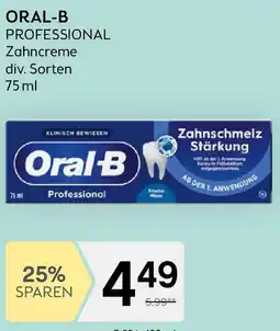Bipa Oral-b professional Zahncreme Angebot
