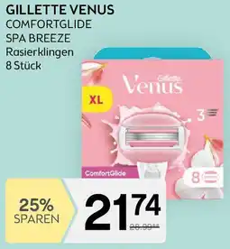 Bipa Gillette venus comfortglide spa breeze rasierklingen Angebot