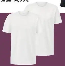 Tchibo Eduscho 2 T-Shirts mit Rundhalsausschnitt Angebot