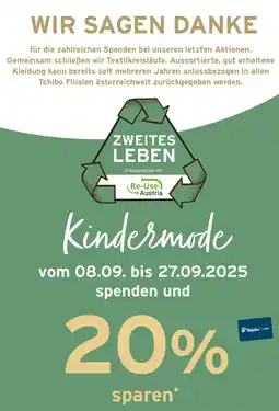 Tchibo Eduscho Wir sagen danke Angebot