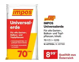 Lagerhaus impos Universalerde Angebot