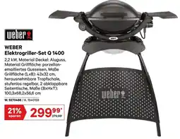 Lagerhaus Weber Elektrogriller-Set Q 1400 Angebot