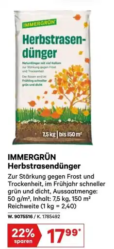 Lagerhaus Immergrün herbstrasendünger Angebot