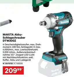 Lagerhaus Makita akku schlagschrauber dtw300z Angebot