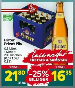 Billa Hirter Privat Pils Angebot