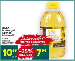 Billa BILLA immer gut Sonnenblumenöl Angebot