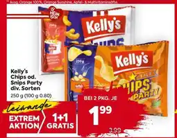 Billa Kelly's Chips od. Snips Party div. Sorten Angebot