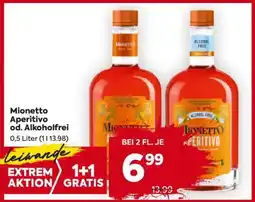 Billa Mionetto Aperitivo od. Alkoholfrei Angebot