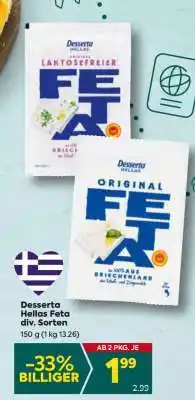 Billa Desserta Hellas Feta div. Sorten Angebot