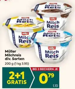 Billa Müller Milchreis div. Sorten Angebot
