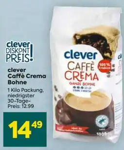 Billa clever Caffè Crema Bohne Angebot