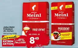 Billa Julius Meinl Präsident div. Sorten Angebot