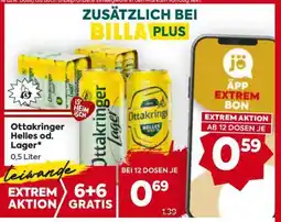 Billa Ottakringer Helles od. Lager Angebot