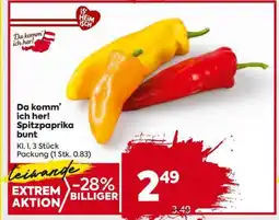 Billa Da komm’ ich her! Spitzpaprika bunt Angebot