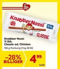 Billa Knabber Nossi 11 Stk. Classic od. Chicken Angebot