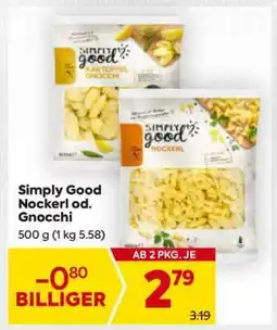 Billa Simply Good Nockerl od. Gnocchi Angebot