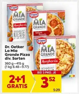 Billa Dr. Oetker La Mia Grande Pizza div. Sorten Angebot