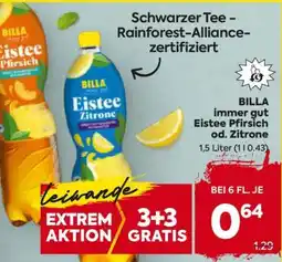 Billa BILLA immer gut Eistee Pfirsich od. Zitrone Angebot
