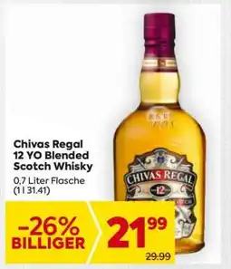 Billa Chivas Regal 12 YO Blended Scotch Whisky Angebot