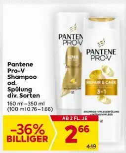 Billa Pantene Pro-V Shampoo od. Spülung div. Sorten Angebot