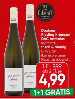 Spar Dockner Riesling Kremstal DAC Antonius Angebot