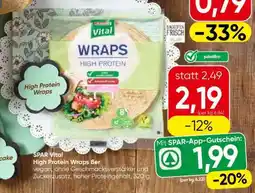 Spar SPAR Vital High Protein Wraps 8er Angebot