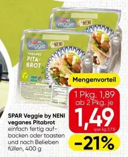 Spar SPAR Veggie by NENI veganes Pitabrot Angebot
