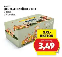 Hofer KOKETT XXL TASCHENTÜCHER BOX Angebot