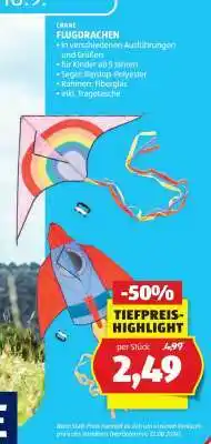 Hofer CRANE FLUGDRACHEN Angebot