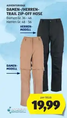 Hofer ADVENTURIDGE DAMEN-/HERREN-TRAIL ZIP-OFF HOSE Angebot
