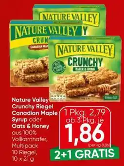Eurospar Nature Valley Crunchy Riegel Canadian Maple Syrup oder Oats & Honey Angebot