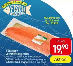 Eurospar S-BUDGET Lachsfiletseite frisch Angebot