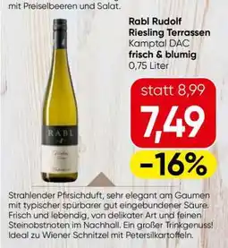 Eurospar Rabl Rudolf Riesling Terrassen Angebot