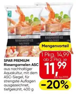 Eurospar SPAR PREMIUM Riesengarnelen ASC Angebot