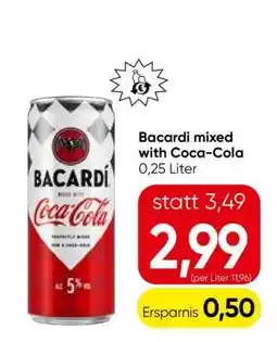 Eurospar Bacardi mixed with Coca-Cola Angebot