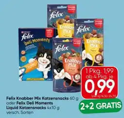 Eurospar Felix Knabber Mix Katzensnacks Angebot