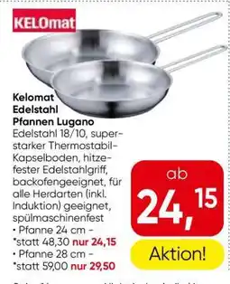 Eurospar Kelomat Edelstahl Pfannen Lugano Angebot