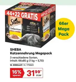 Lagerhaus Sheba Katzennahrung Megapack Angebot
