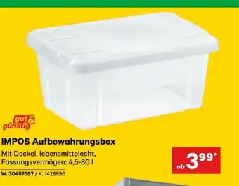 Lagerhaus IMPOS Aufbewahrungsbox Angebot
