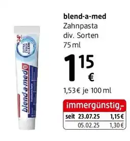 dm blend-a-med Zahnpasta div. Sorten Angebot