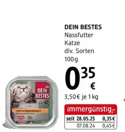 dm DEIN BESTES Nassfutter Katze div. Sorten Angebot